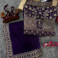 Ananya Pandey inspired soft jimmy chu silk saree