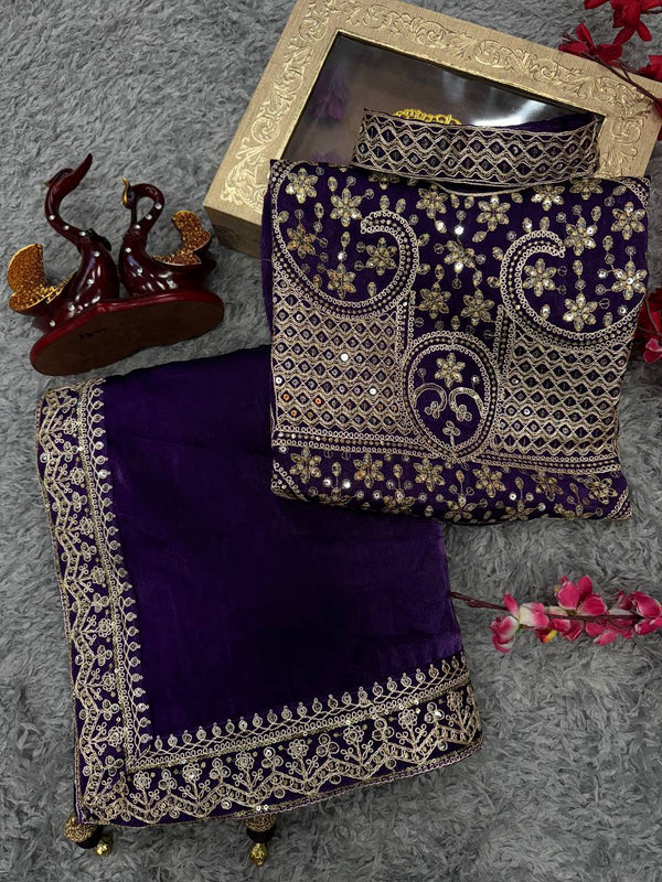 Ananya Pandey inspired soft jimmy chu silk saree
