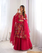 Pure soft romansilk kediya style kurta with sharara and dupatta