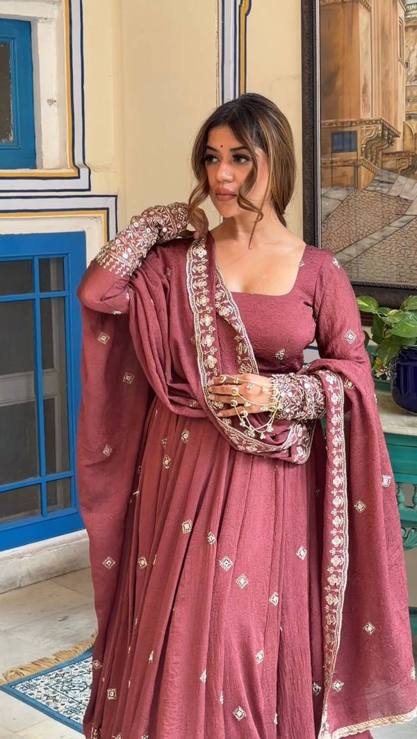 Ivory Chanderi Elegance Ensemble