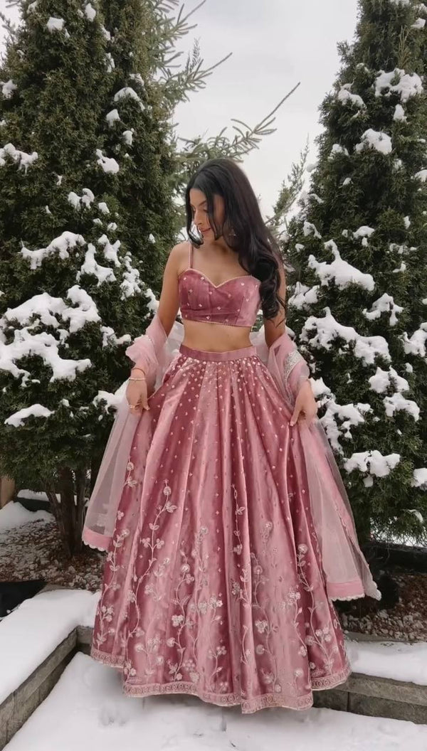 Aranya Premium Sequined Lehenga Set